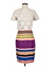 Weston 100% Polyester Color Block Ivory Casual Dress Size 4 - photo 1