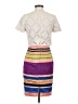 Weston 100% Polyester Color Block Ivory Casual Dress Size 4 - photo 2
