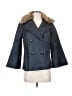 Banana Republic 100% Cotton Solid Blue Coat Size XS - photo 1