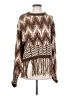 VICI Chevron-herringbone Brown Pullover Sweater Size S - photo 1
