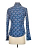 J.Crew Floral Blue Long Sleeve Button-Down Shirt Size 2 - photo 2