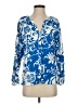 Zara Blue Long Sleeve Blouse Size XS - photo 1