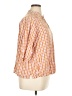Old Navy 100% Rayon Checkered-gingham Orange 3/4 Sleeve Blouse Size 1X - photo 4