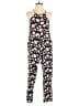 Full Tilt 100% Polyester Floral Black Jumpsuit Size XL - photo 1