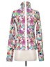 CATHERINE Catherine Malandrino Floral White Pink Track Jacket Size S - photo 2