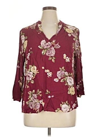 Perch by Blu Pepper 3/4 Sleeve Blouse (view 1)