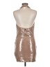 Missguided Metallic Tan Cocktail Dress Size M - photo 2