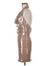 Missguided Metallic Tan Cocktail Dress Size M - photo 5