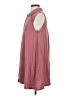 Everleigh Pink Burgundy Sleeveless Button-Down Shirt Size S - photo 5