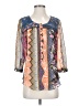 Vanessa Virginia 100% Polyester Blue 3/4 Sleeve Blouse Size 4 - photo 1