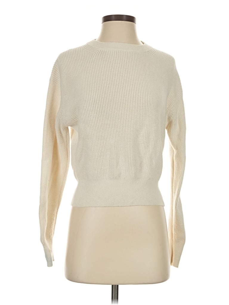 Pre-owned Wilfred Wool Pullover Sweater In Ivory