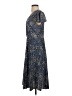 Unbranded Paisley Blue Casual Dress Size S (estimated) - photo 5