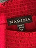 Marina 100% Polyester Red Pink Cocktail Dress Size 14 - photo 6