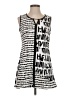 Zoe Graphic Gray Black Casual Dress Size S (estimated) - photo 1