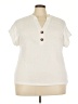 Unbranded Ivory Short Sleeve Top Size 3X - photo 1