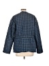 Anne Klein 100% Cotton Houndstooth Blue Jacket Size L - photo 2