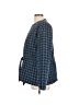 Anne Klein 100% Cotton Houndstooth Blue Jacket Size L - photo 5