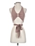 White Fox Brown Sleeveless Top Size XS - photo 1