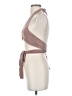 White Fox Brown Sleeveless Top Size XS - photo 5