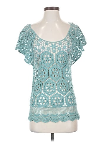 BCBGMAXAZRIA Short Sleeve Top (view 1)