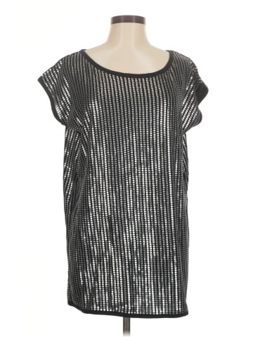 Belle Gray by Lisa Rinna Short Sleeve Top (view 1)
