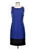 Nine West 100% Polyester Color Block Blue Cocktail Dress Size 2 - photo 1