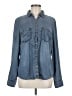 Maurices 100% Lyocell Blue Long Sleeve Button-Down Shirt Size M - photo 1