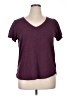 Heritage 100% Cotton Burgundy Short Sleeve Top Size 1X - photo 1