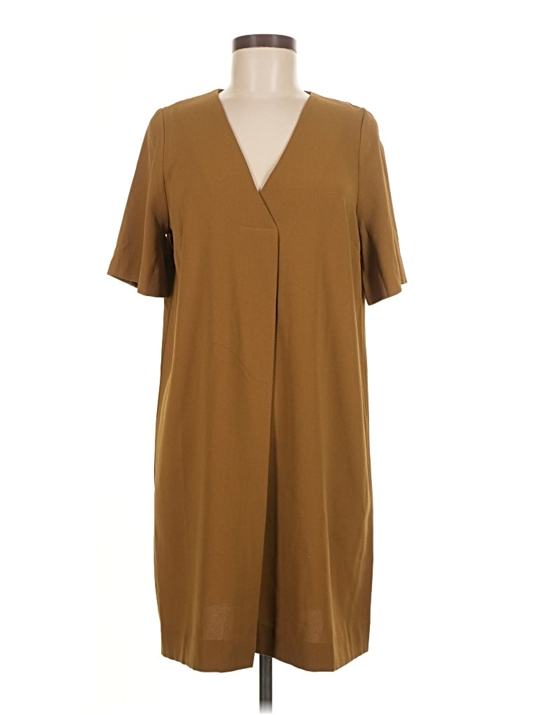 Pre-owned Assorted Brands Casual Dress In Brown