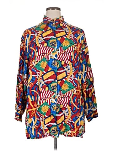 Pendleton 3/4 Sleeve Button-Down Shirt (view 1)