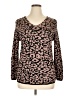 Notations Animal Print Brown Pullover Sweater Size XL - photo 1