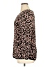 Notations Animal Print Brown Pullover Sweater Size XL - photo 5