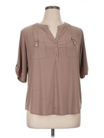 Perseption Concept Short Sleeve Henley (view 1)