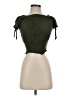 Express 100% Rayon Green Short Sleeve Top Size XS - photo 1