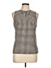 Chaps Houndstooth Black Sleeveless Blouse Size L - photo 1