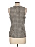 Chaps Houndstooth Black Sleeveless Blouse Size L - photo 2