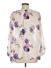 Lucky Brand 100% Polyester Ivory 3/4 Sleeve Blouse Size L - photo 2