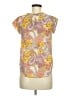 Assorted Brands 100% Polyester Yellow Short Sleeve Blouse Size M (estimated) - photo 2