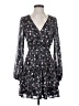 Aqua Floral Black Cocktail Dress Size XS - photo 1