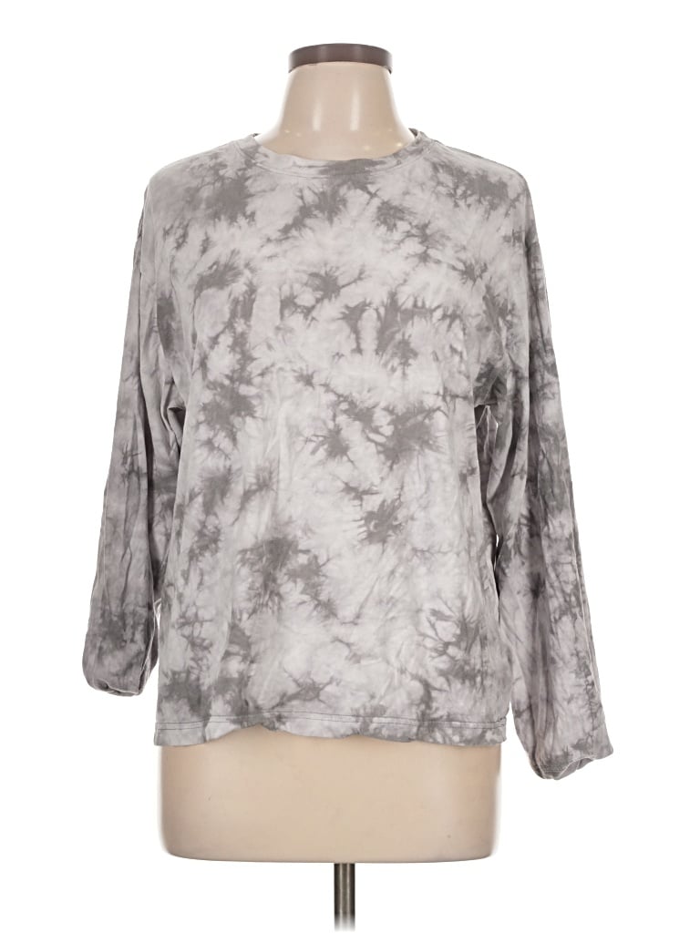 Pre-owned Double Zero 3/4 Sleeve T-shirt In Gray