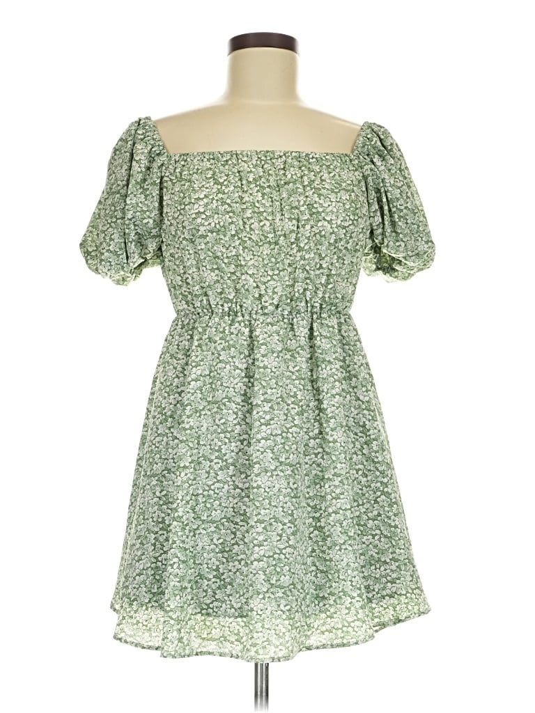 Pre-owned Shein Casual Dress In Green
