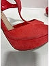 Prada Red Orange Coral Suede Platform Ankle Strap Sandals Size EU 35 - photo 4