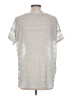 Liz Claiborne 100% Polyester Silver Short Sleeve Top Size L - photo 2