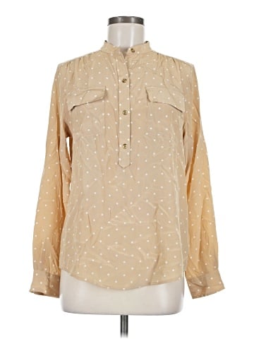 C. Wonder Long Sleeve Silk Top (view 1)