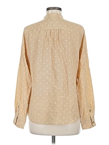 C. Wonder Long Sleeve Silk Top (view 2)