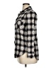 Mudd Plaid Gray 3/4 Sleeve Button-Down Shirt Size XL - photo 5