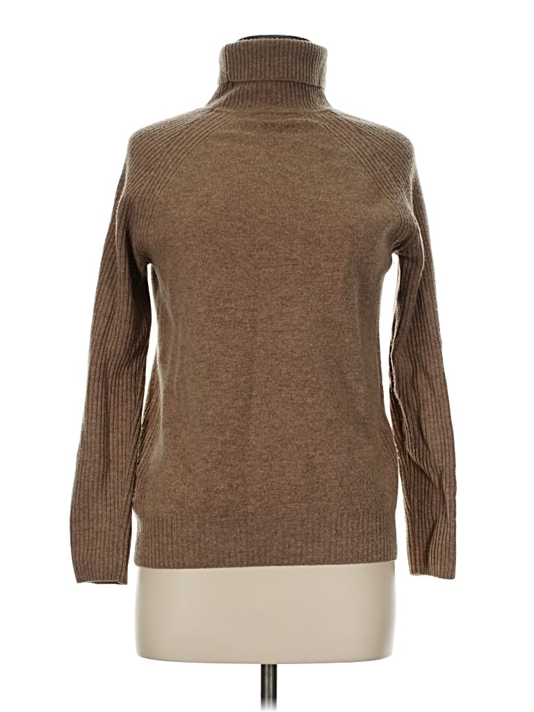 Pre-owned Unbranded Turtleneck Sweater In Brown