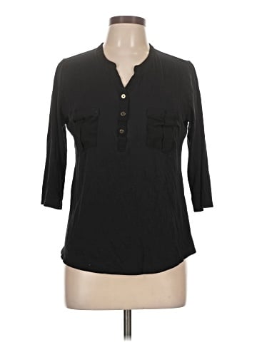 Ann Taylor Factory 3/4 Sleeve Button-Down Shirt (view 1)