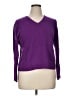 Only Mine 100% Cashmere Purple Cashmere Pullover Sweater Size XL - photo 1