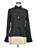 Spense 100% Polyester Polka Dots Black Long Sleeve Blouse Size M - photo 1
